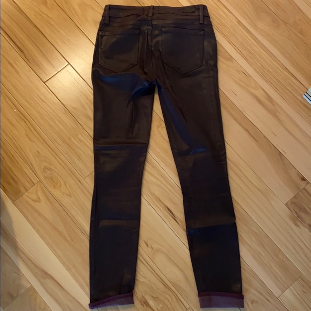 PAIGE waxed pants